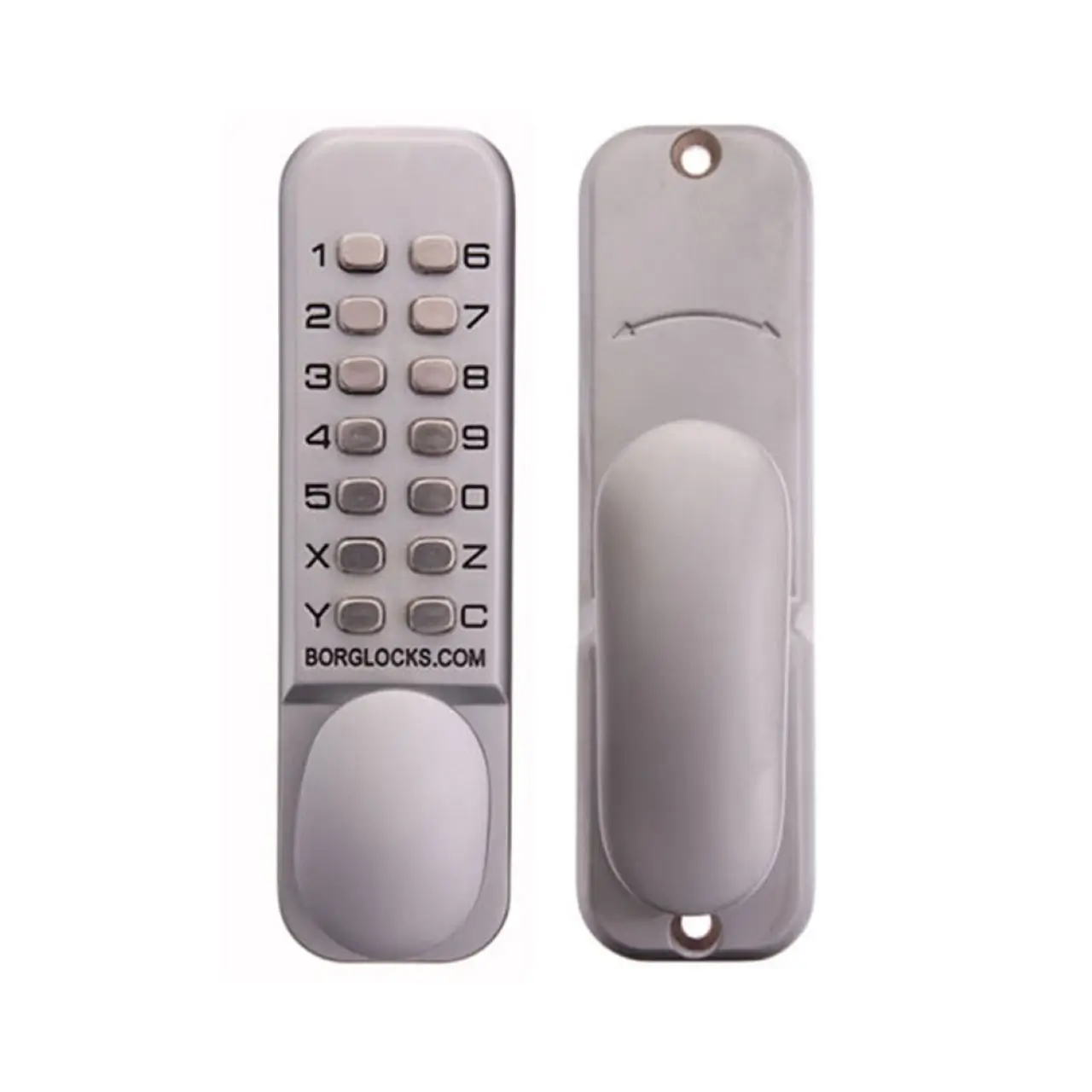 Borg Digital Door Lock Keyless Entry 60mm Backset Satin Stainless Steel