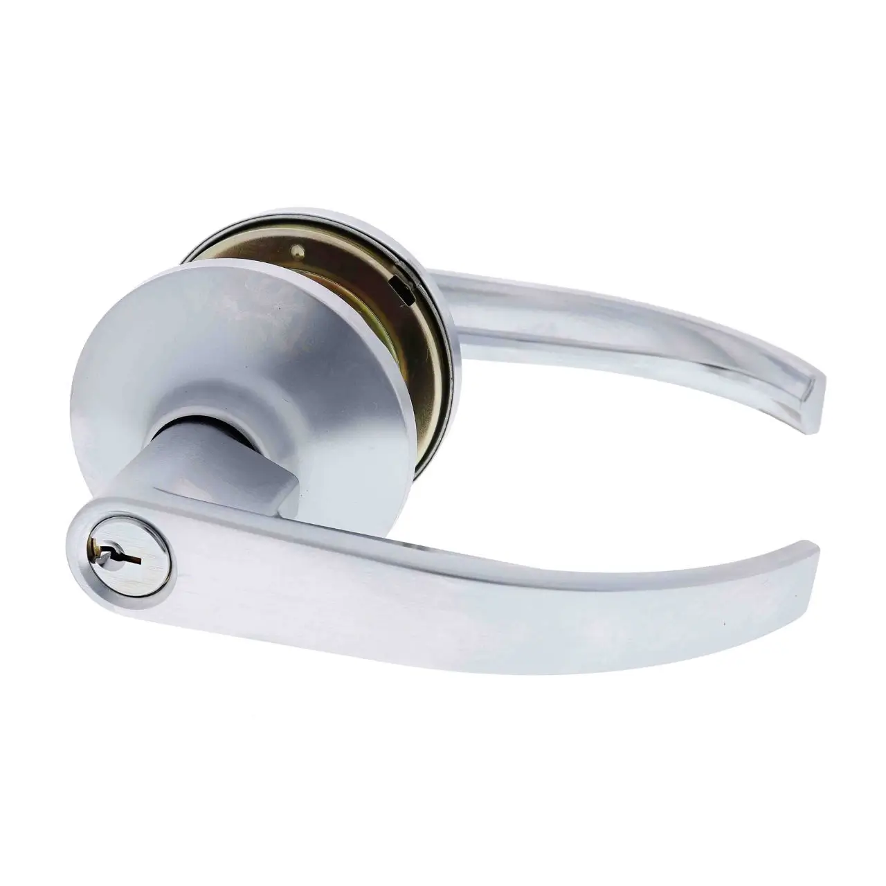 Carbine Ascot Tiebolt Vestibule set Brushed Satin Chrome