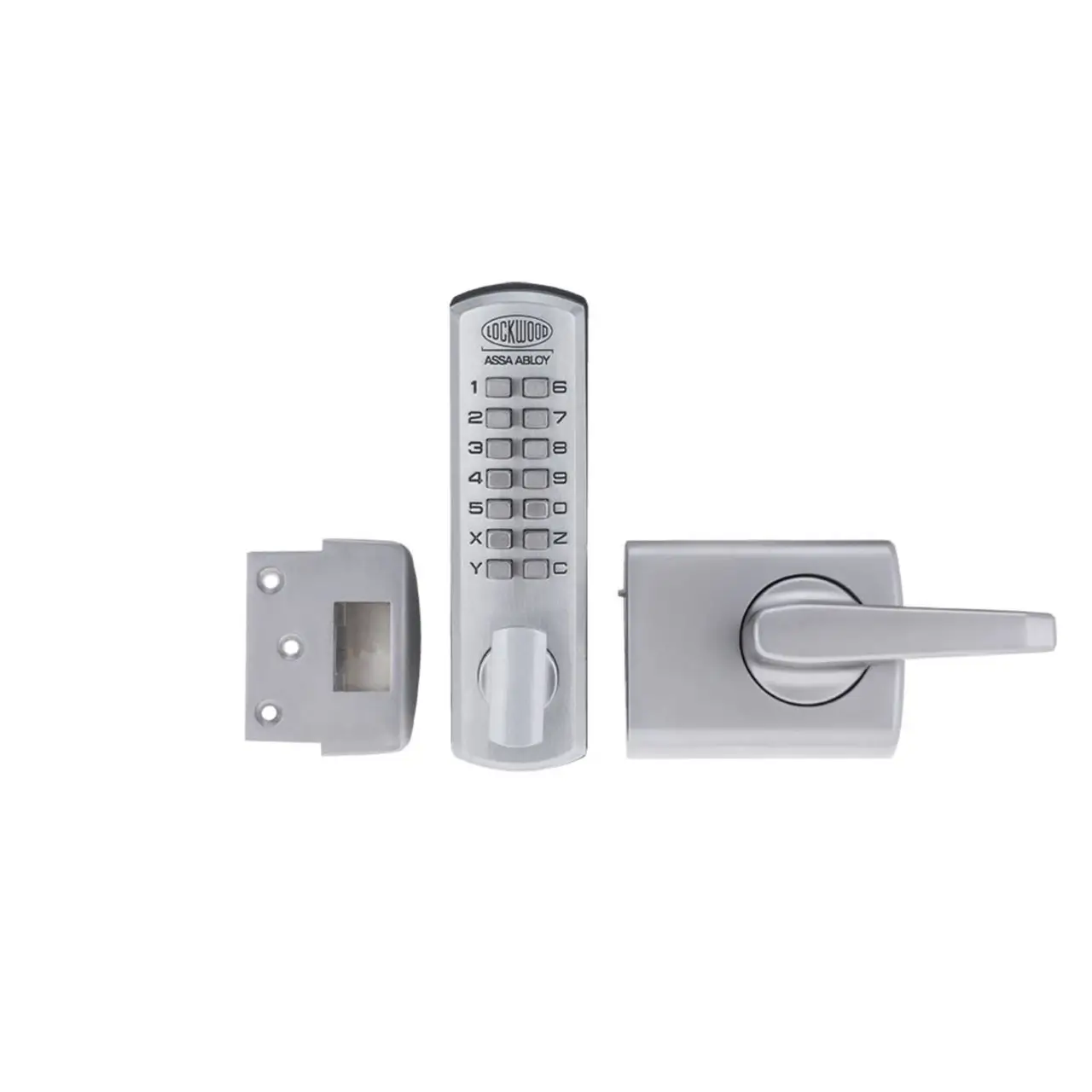 Lockwood 002-1LDXSC Dx Digital Keypad With 002 Deadlatch Lever