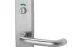 Lockwood 1814-70 External Plate with Privacy Indicating Emergency Turn and 70 Lever – Satin Chrome
