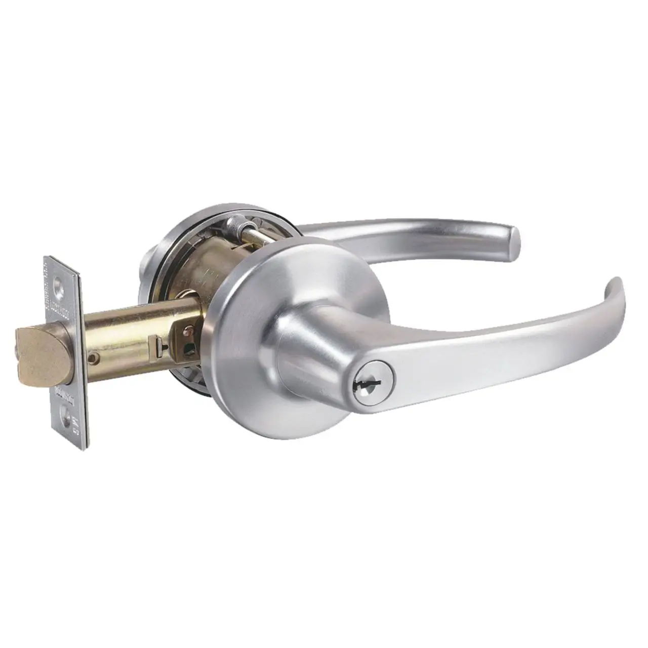 Lockwood 930 Lever Exterior Lockset – Satin Chrome