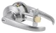 Lockwood 934 Lever Glass Door Lockset – Satin Chrome