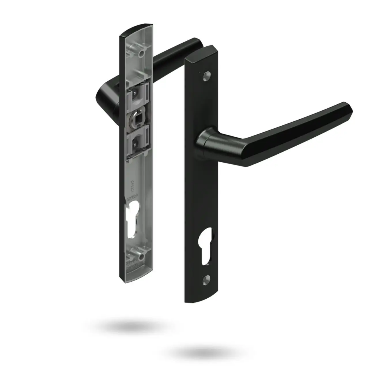 Lockwood Palladium Aria 27# Lever Set with Cylinder Hole
