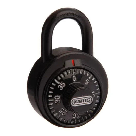 ABUS COMBINATION PADLOCK BLACK DIAL ABUS COMBINATION PADLOCK BLACK DIAL