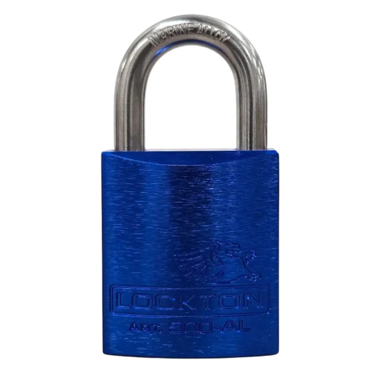 Lockton 500 Series’ 45mm (KD) PADLOCK ‘AL13’ *BLUE* -S/STEEL SHKL.