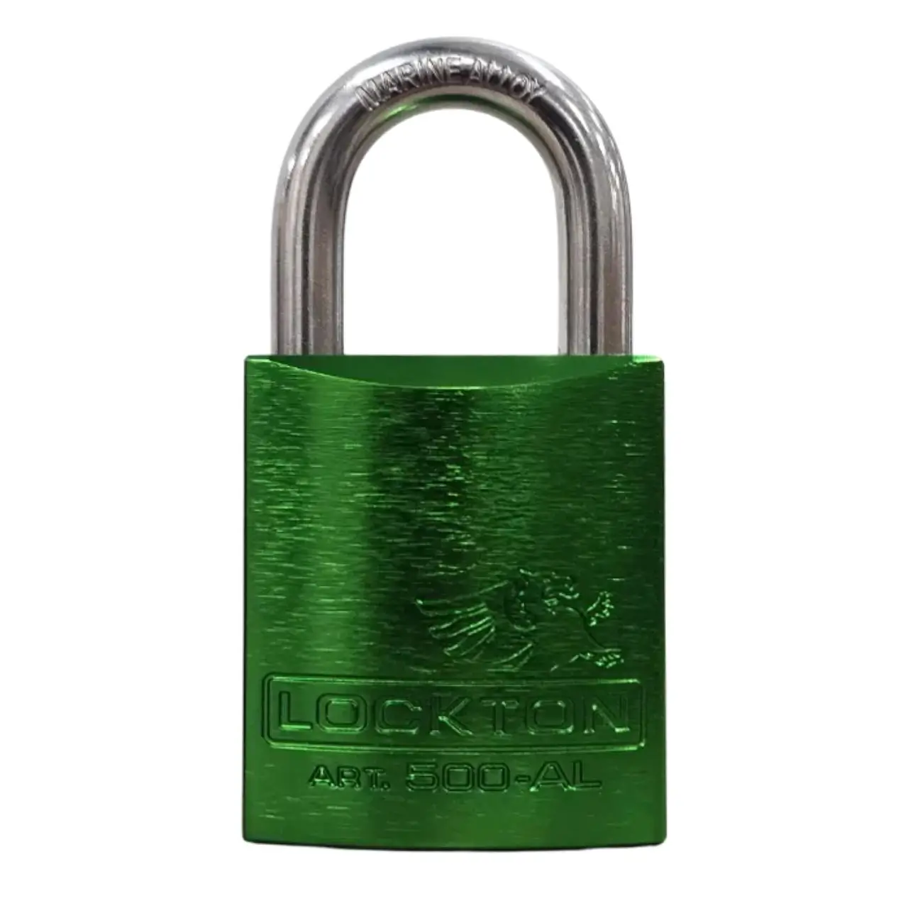 Lockton 500 Series’ 45mm (KD) PADLOCK ‘AL13’ *GREEN* – S/STEEL SHKL.