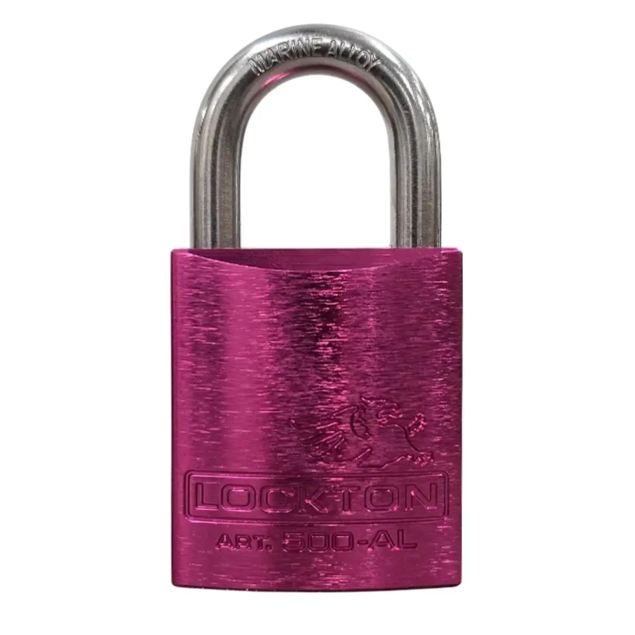 Lockton 500 Series’ 45mm (KD) PADLOCK ‘AL13’ *PINK* – S/STEEL SHKL.