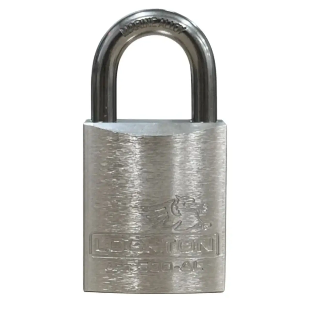 Lockton 500 Series’ 45mm (KD) PADLOCK ‘AL13’ *SILVER* – S/STEEL SHKL.